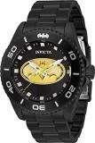 Invicta Mens's DC Comics Batman Stainless Steel Quartz Black &amp; Yellow Dial Men's Watch (Model 29696, 32382)