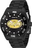 Invicta Mens's DC Comics Batman Stainless Steel Quartz Black & Yellow Dial Men's Watch (Model 29696, 32382)