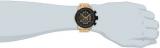 Invicta 17206 Aviator Men's Wrist Watch Stainless Steel Quartz Black Dial