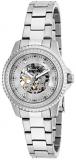 Invicta Angel Women's Mechanical Watch with Silver Dial Analogue display on Silver Stainless Steel Bracelet 16701