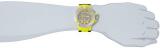Invicta Men's Subaqua Noma III Chronograph Watch 0925 with Yellow Dial SS Bezel and Black Pu Strap