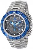 Invicta Subaqua Men's Quartz Watch with Black Dial Chronograph display on Silver Stainless Steel Bracelet 15918