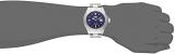 Invicta Pro Diver Men's Quartz Watch with Purple Dial Analogue display on Silver Stainless Steel Bracelet 14783