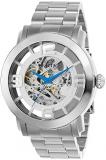 INVICTA Vintage Men's Automatic Watch with Silver Dial Analogue Display and Silver Stainless Steel Bracelet 22581