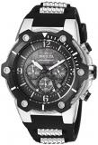 Invicta Men's Analog Quartz Watch with Polyurethane Stainless Steel Strap 25470
