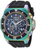Invicta Men's 'Russian Diver' Quartz Stainless Steel and Silicone Casual Watch, Color:Black (Model: 25734)