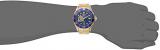 Invicta Men's Automatic Watch with Blue Dial Analogue Display and Gold Stainless Steel Plated Bracelet 13711