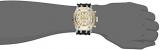 Invicta Men's Quartz Watch with Multicolour Dial Chronograph Display and Black PU Strap 16829