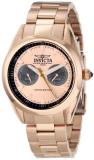 Invicta Women's Speedway Quartz Watch with Rose Gold Dial Analogue Display and Rose Gold Stainless Steel Plated Bracelet 14708