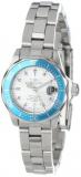 Invicta Women's Quartz Watch with Silver Dial Analogue Display and Silver Stainless Steel Bracelet 14096