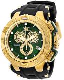 Invicta Mens Analog Quartz Watch with Silicone Stainless Steel Strap 27682