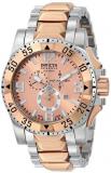 Invicta Excursion Men's Quartz Watch with Brown Dial Chronograph display on Multicolour Stainless Steel Plated Bracelet 15334