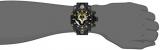 Invicta Men's Quartz Watch with Black Dial Chronograph Display and Black Silicone Strap 14459