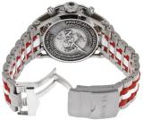 Invicta Men's Quartz Watch with Black Dial Chronograph Display and Multicolour Titanium Bracelet 12779