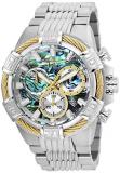 Invicta Men's Bolt Quartz Watch with Stainless Steel Strap, Silver, 30 (Model: 2...