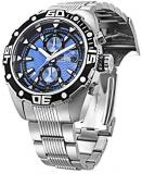 INVICTA Mens Chronograph Quartz Watch with Stainless Steel Strap 28775