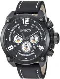 Invicta Men's Analog Quartz Watch with Leather Strap 22757
