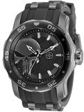 Invicta Men's Marvel 48mm Punisher Limited Edition Gunmetal Tone Stainless Steel &amp; Silicone Strap Watch
