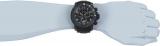 Invicta Men's Quartz Watch with Black Dial Chronograph Display and Black PU Strap 414