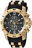 Invicta Mens Analog Quartz Watch with Stainless Steel Silicone Strap 24965