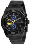 Invicta Men's DC Comics Quartz Watch with Stainless Steel Strap, Black, Silver, Two Tone, 22 (Model: 29062, 29063, 29065)