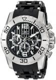 Invicta Men's Sea Spider Stainless Steel Watch with Black PU Band, Including Inv...