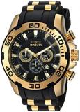 Invicta Men's 'Pro Diver' Quartz Stainless Steel and Silicone Casual Watch