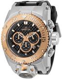Invicta Men's Analog Quartz Watch with Stainless Steel, Silicone Strap 31443
