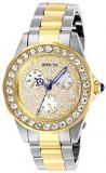 Invicta 28458 Angel Women's Wrist Watch stainless steel Quartz Gold Dial