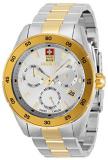 Invicta Pro Diver Swiss Made Men's 45mm Stainless Steel Gold + Steel Silver dial Quartz Watch, 33475