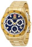 Invicta Pro Diver Swiss Made Men's 45mm Gold Tone Stainless Steel Blue dial Quar...