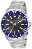Invicta Pro Diver Men 46mm Stainless Steel Stainless Steel Charcoal dial PC21 Qu...