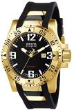Invicta 6255 Excursion Men's Wrist Watch Stainless Steel Quartz Black Dial
