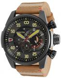 Invicta Men's Analog Quartz Watch with Leather, Nylon Strap 34976