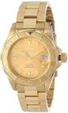 Invicta Men's Automatic Watch with Gold Dial Analogue Display and Gold Stainless Steel Bracelet 13929