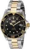 Invicta 17043 Pro Diver Unisex Wrist Watch Stainless Steel Automatic Black Dial