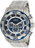 Invicta 22319 Pro Diver - Scuba Men's Wrist Watch Stainless Steel Quartz Blue Di...