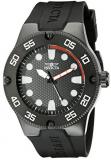 Invicta Pro Diver Men's Quartz Watch with Black Dial Analogue display on Black Silicone Strap 18026