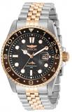 Invicta Men's Pro Diver Quartz Watch with Stainless Steel Strap, Silver, Two Ton...