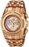 Invicta Women's Bolt Quartz Watch with Rose Gold Dial Chronograph Display and Stainless Steel Bracelet