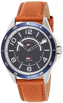 Tommy Hilfiger Mens Multi dial Quartz Watch with Leather Strap 1791391