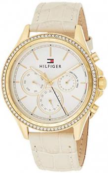 Tommy Hilfiger Womens Multi dial Quartz Watch with Leather Strap 1781982