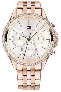 Tommy Hilfiger Womens Multi dial Quartz Watch with Rose Gold Strap 1781978