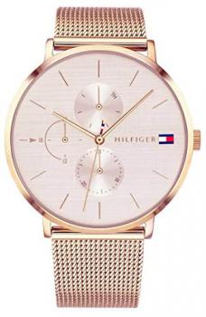 Tommy Hilfiger Womens Multi dial Quartz Watch with Rose Gold Strap 1781944