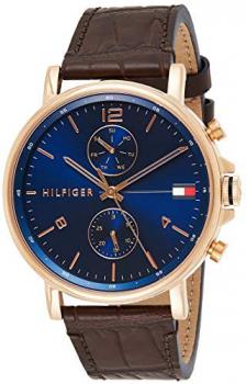 Tommy Hilfiger Men's Analogue Quartz Watch with Leather Strap 1710418