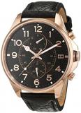 Tommy Hilfiger Mens Quartz Watch, multi dial Display and Leather Strap 1791273