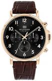 Tommy Hilfiger Mens Multi dial Quartz Watch with Leather Strap 1710379