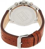 Tommy Hilfiger Mens Quartz Watch, multi dial Display and Leather Strap 1791274