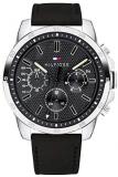 Tommy Hilfiger Mens Multi dial Quartz Watch with Leather Strap 1791563
