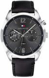 Tommy Hilfiger Mens Multi dial Quartz Watch with Leather Strap 1791548
